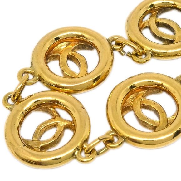 Chanel CC Bracelet Gold 1983 194955 - Picture 2 of 4